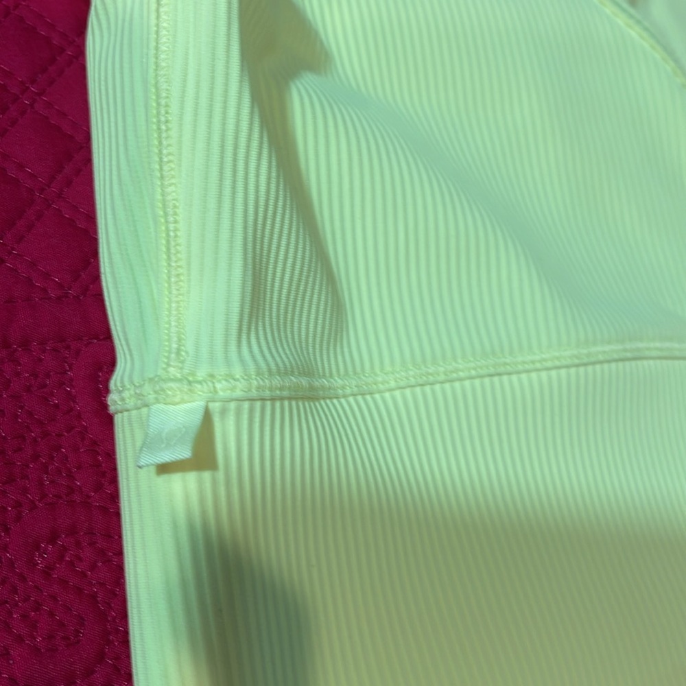 Size 10 neon yellow, Lululemon halter tank - Picture 5 of 6
